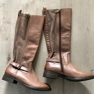 Women’s Bussola Trapani leather‎ boots size 40 taupe brown grayish